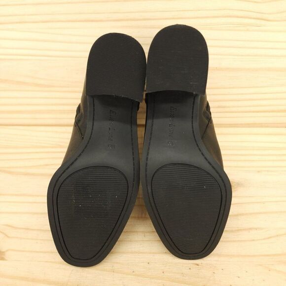 Essex Lane Womens Ankle Boots 6.5 Black Leather Elegant Chic Buckle Strap Bootie - Picture 7 of 9